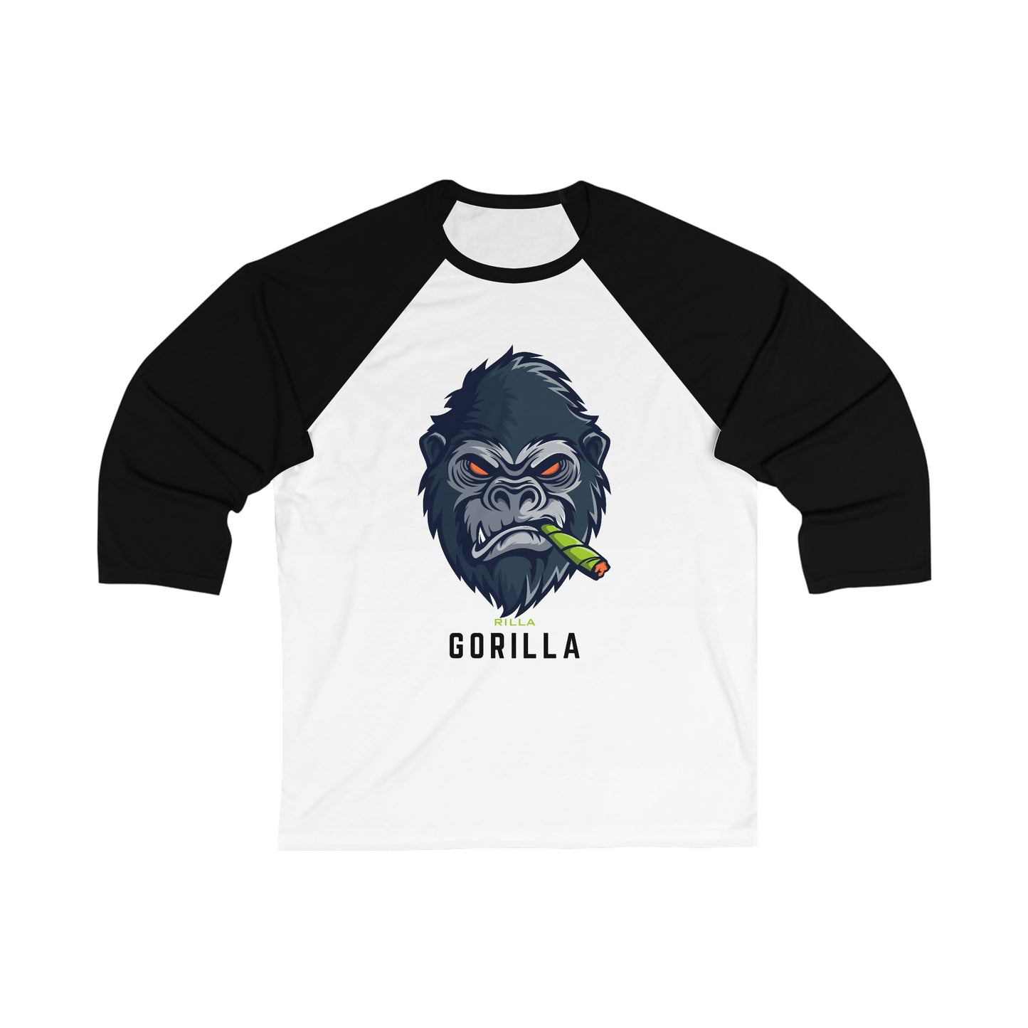 Rilla Gorilla 3\4 Sleeve Baseball Tee RillaGoods